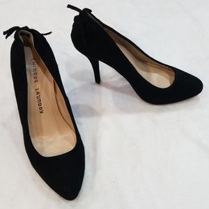 Chinese Laundry Black Suede Stiletto Pumps